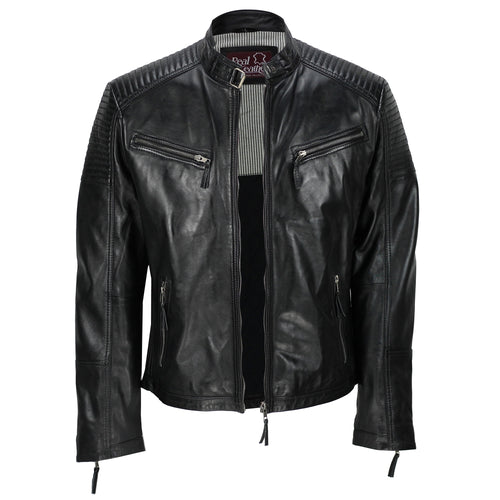 RETRO-BIKERJACKE FÜR HERREN