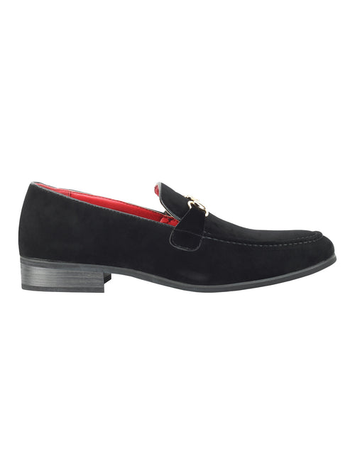 MOCASSINS EN SIMILI CUIR NOIR